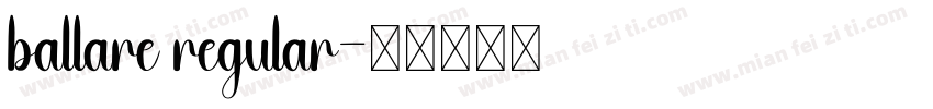 ballare regular字体转换